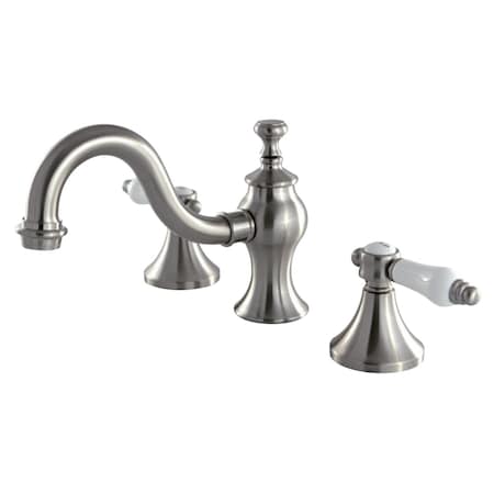 Kingston Brass KC7168BPL 8" Widespread Bathroom Faucet, Brushed Nickel KC7168BPL